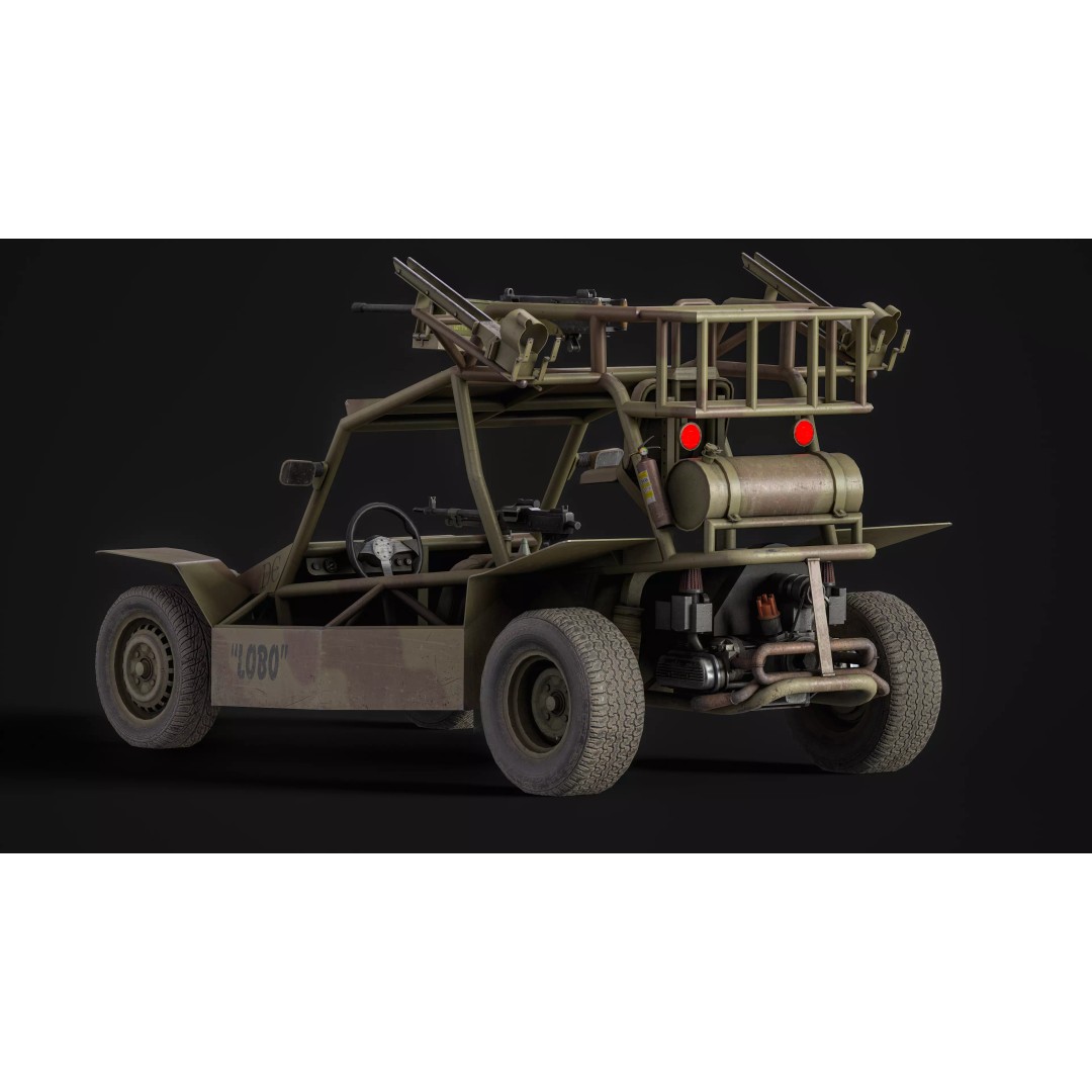 VATT LOBO 3D Model – Low Poly Military Vehicle, FBX & OBJ - View 17