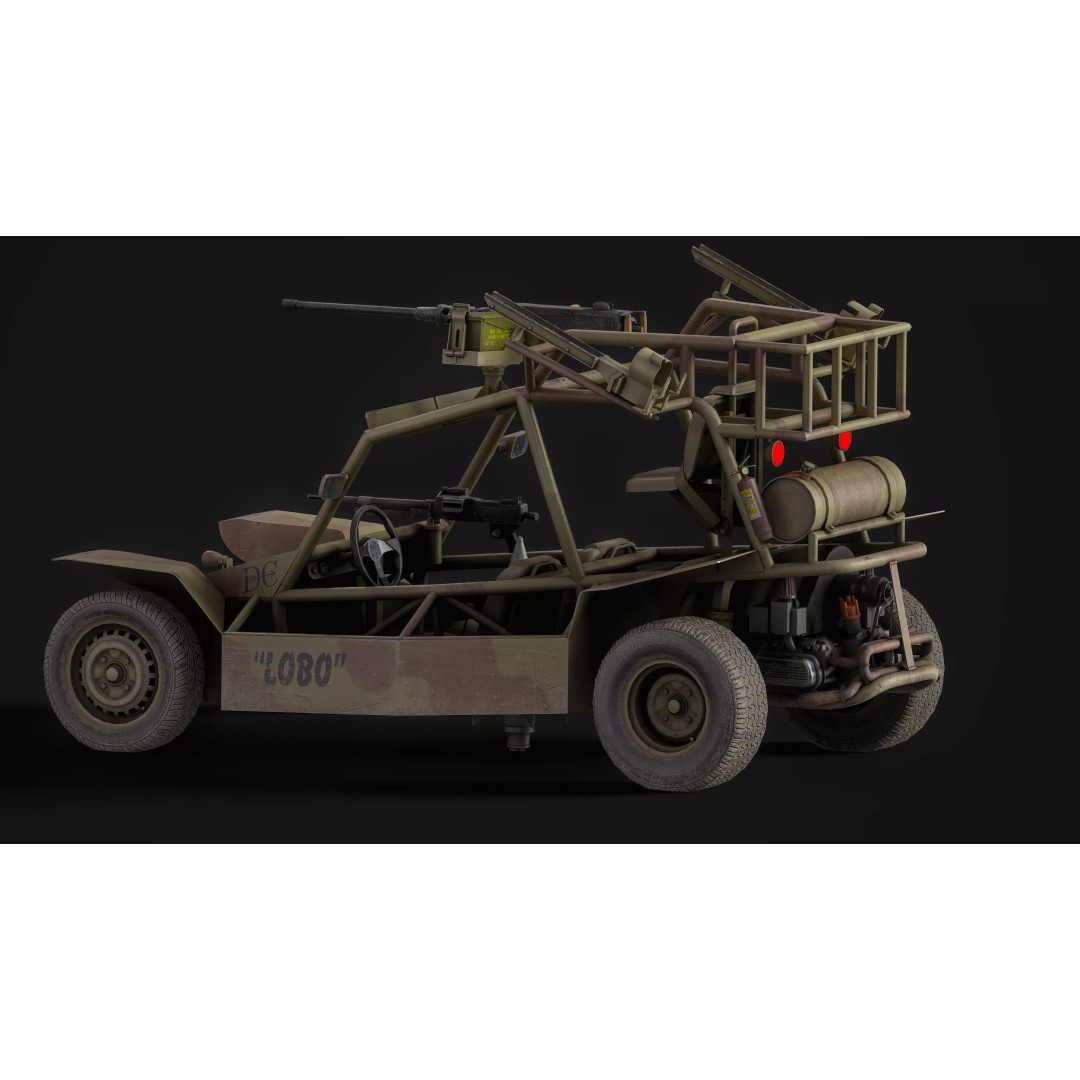 VATT LOBO 3D Model – Low Poly Military Vehicle, FBX & OBJ - View 20
