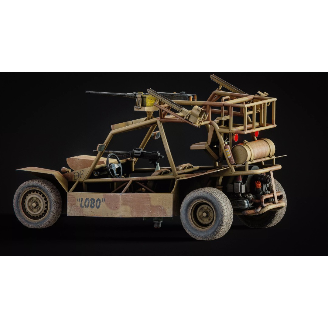 VATT LOBO 3D Model – Low Poly Military Vehicle, FBX & OBJ - View 5
