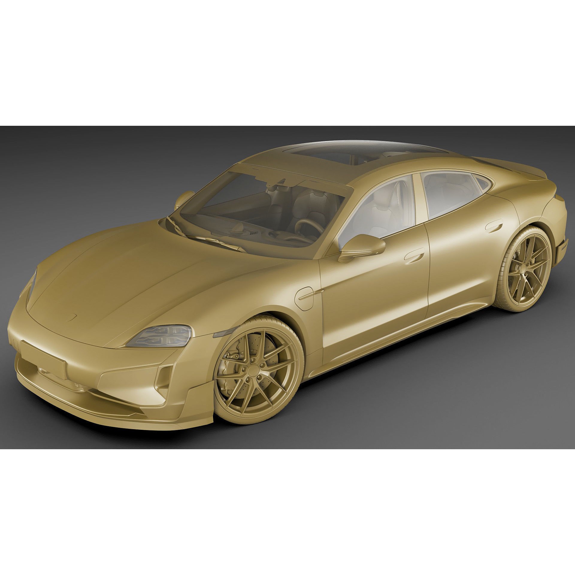 Porsche Taycan Turbo GT 2025 - Detailed 3D Model - View 27
