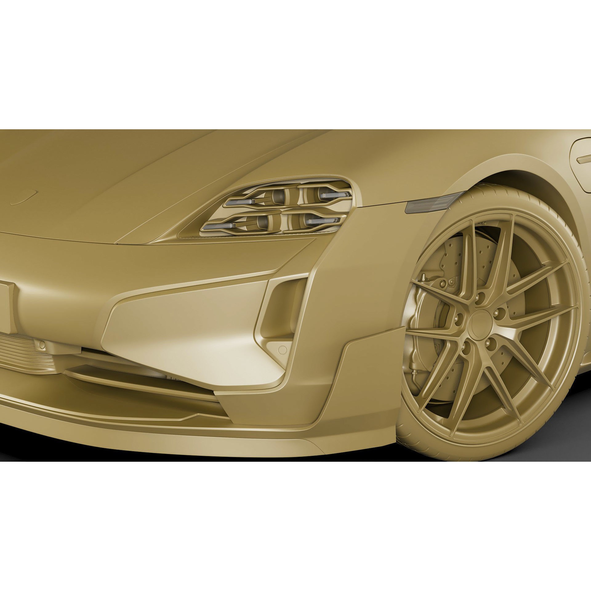 Porsche Taycan Turbo GT 2025 - Detailed 3D Model - View 29