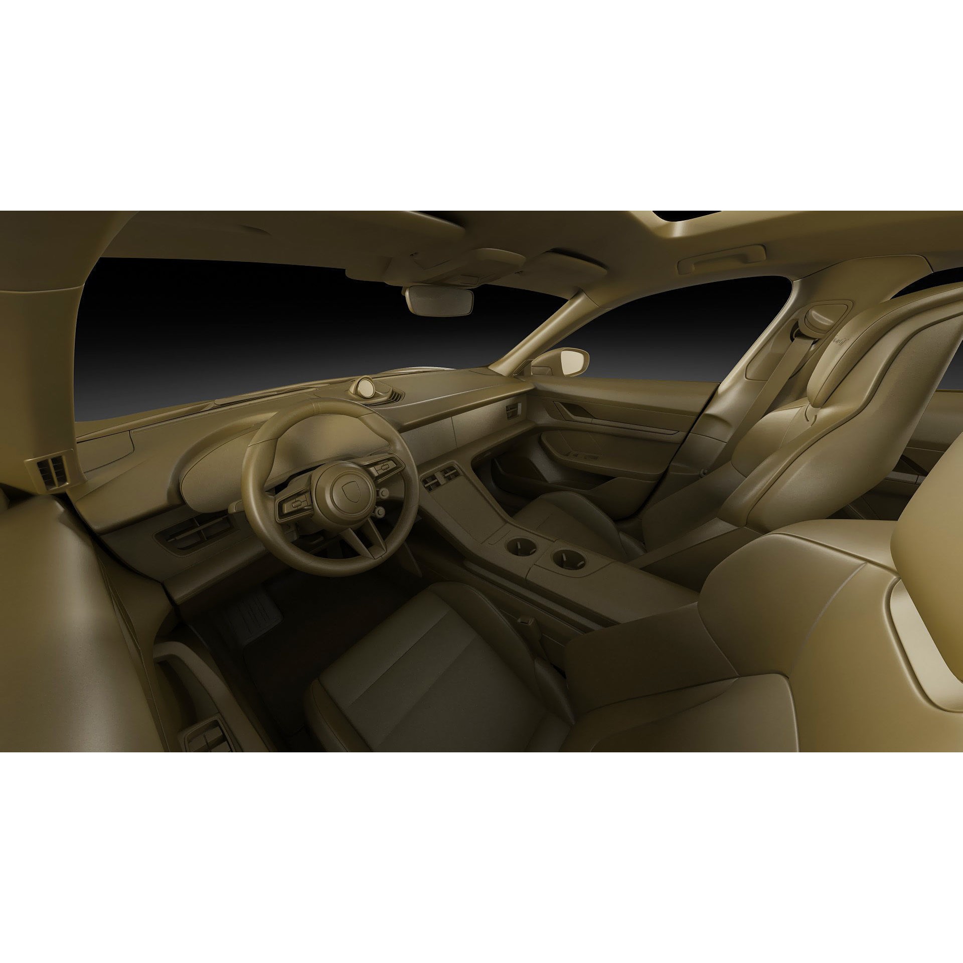 Porsche Taycan Turbo GT 2025 - Detailed 3D Model - View 31