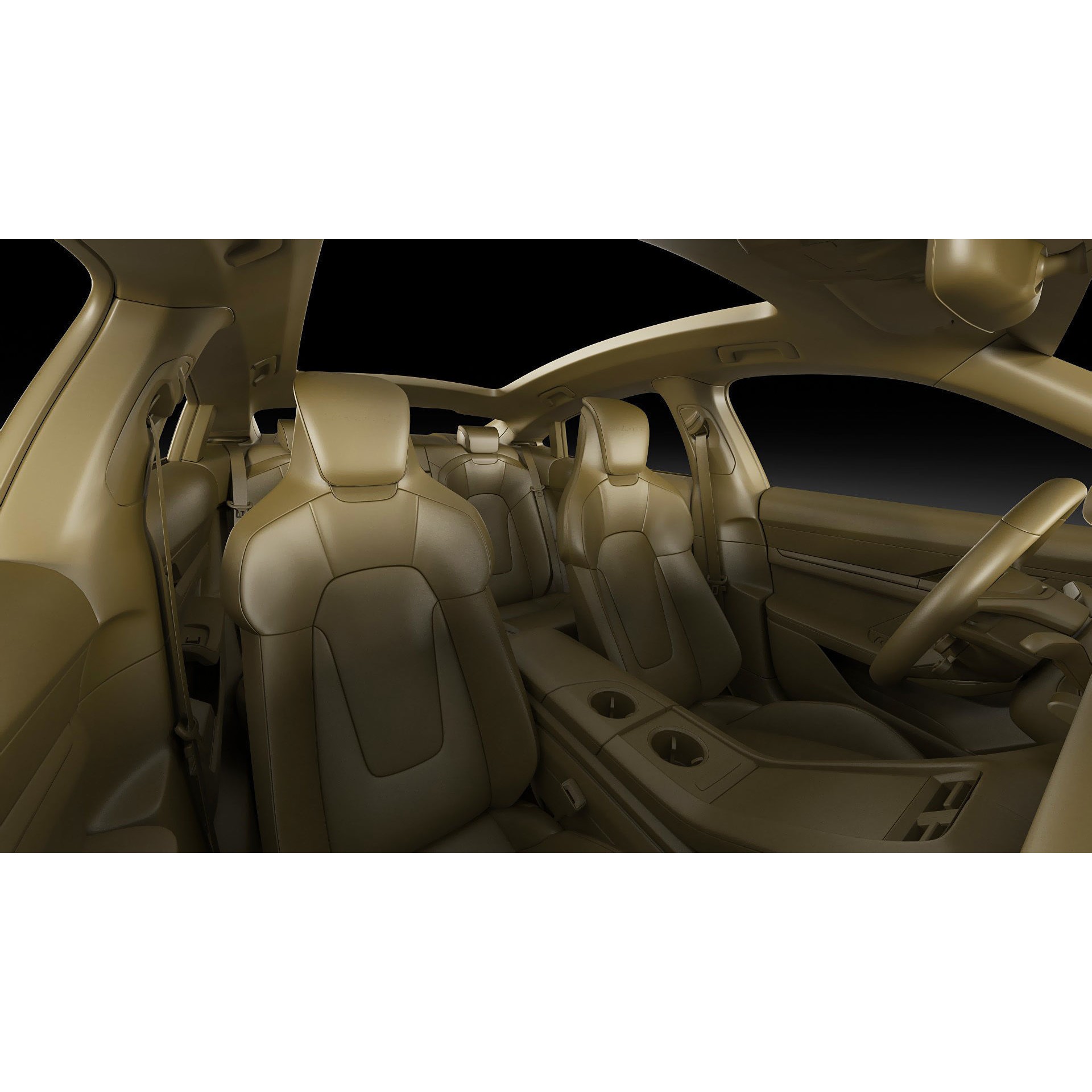 Porsche Taycan Turbo GT 2025 - Detailed 3D Model - View 32