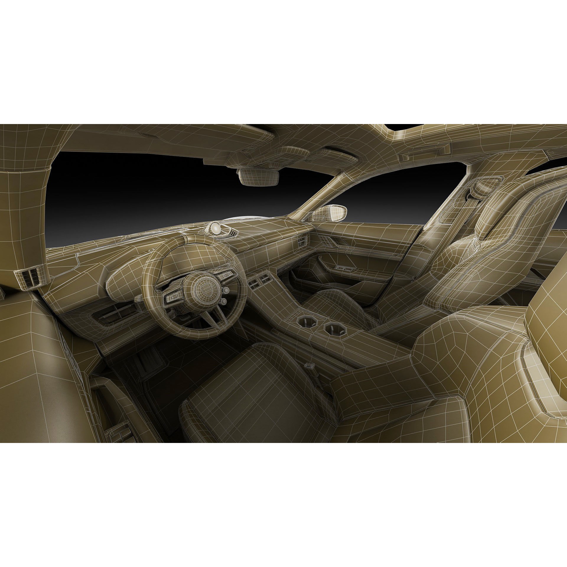 Porsche Taycan Turbo GT 2025 - Detailed 3D Model - View 36