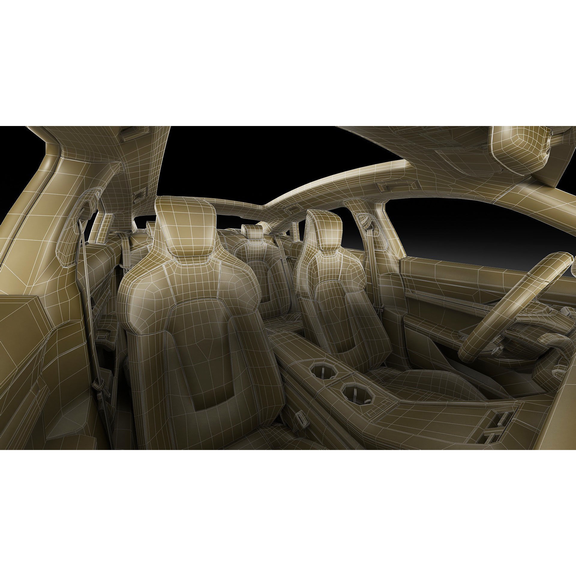 Porsche Taycan Turbo GT 2025 - Detailed 3D Model - View 37