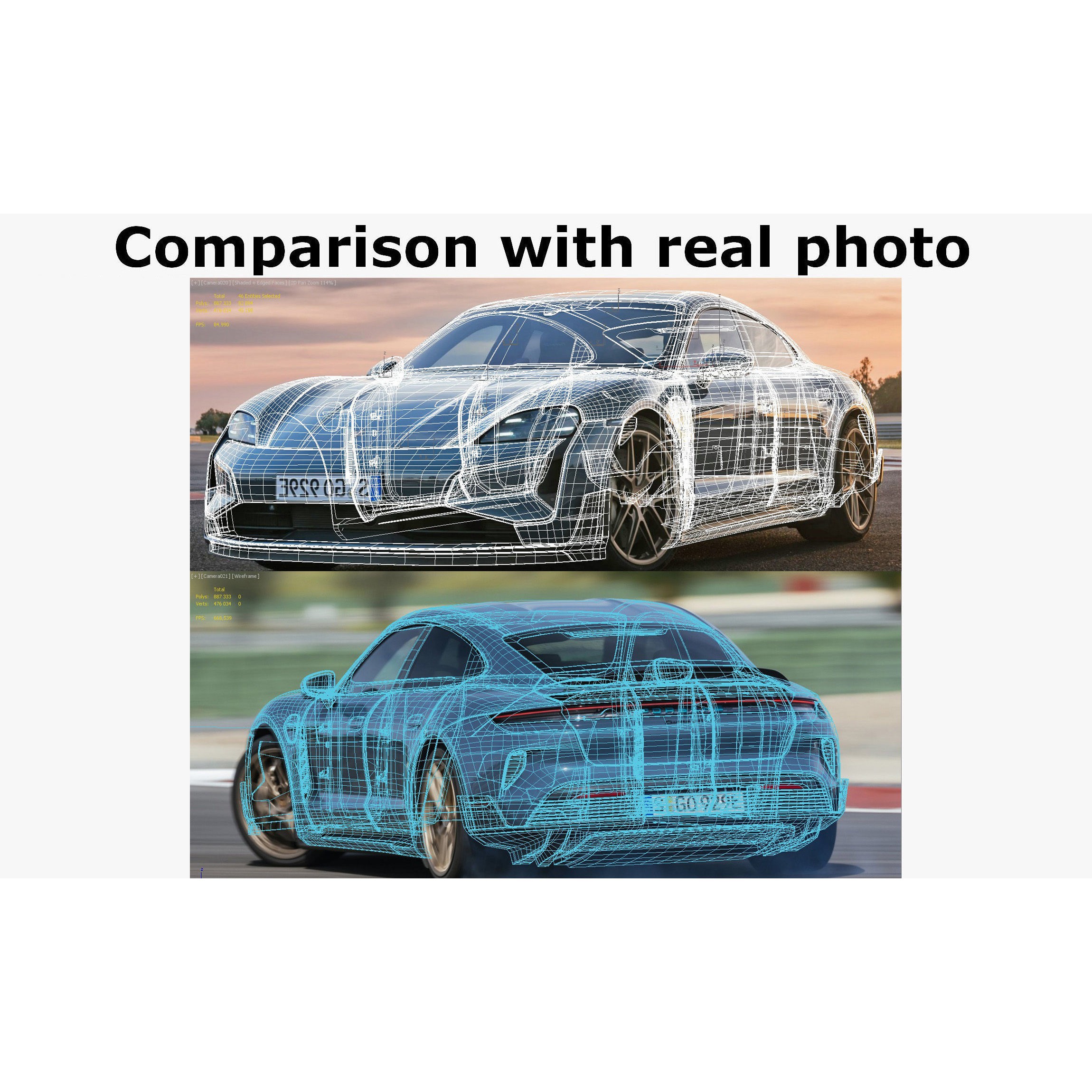 Porsche Taycan Turbo GT 2025 - Detailed 3D Model - View 38