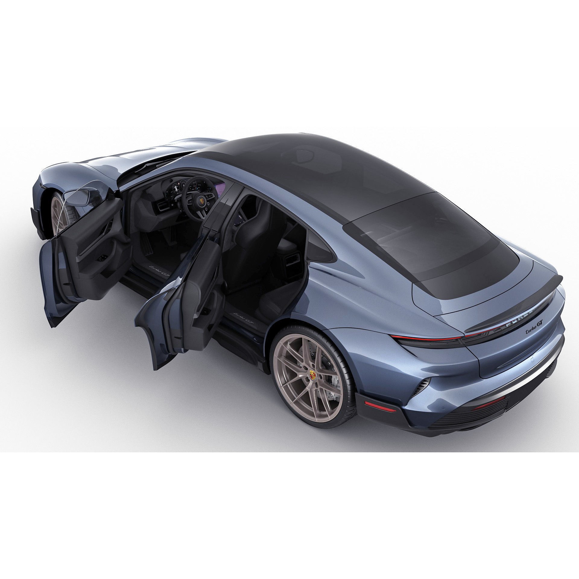 Porsche Taycan Turbo GT 2025 - Detailed 3D Model - View 4