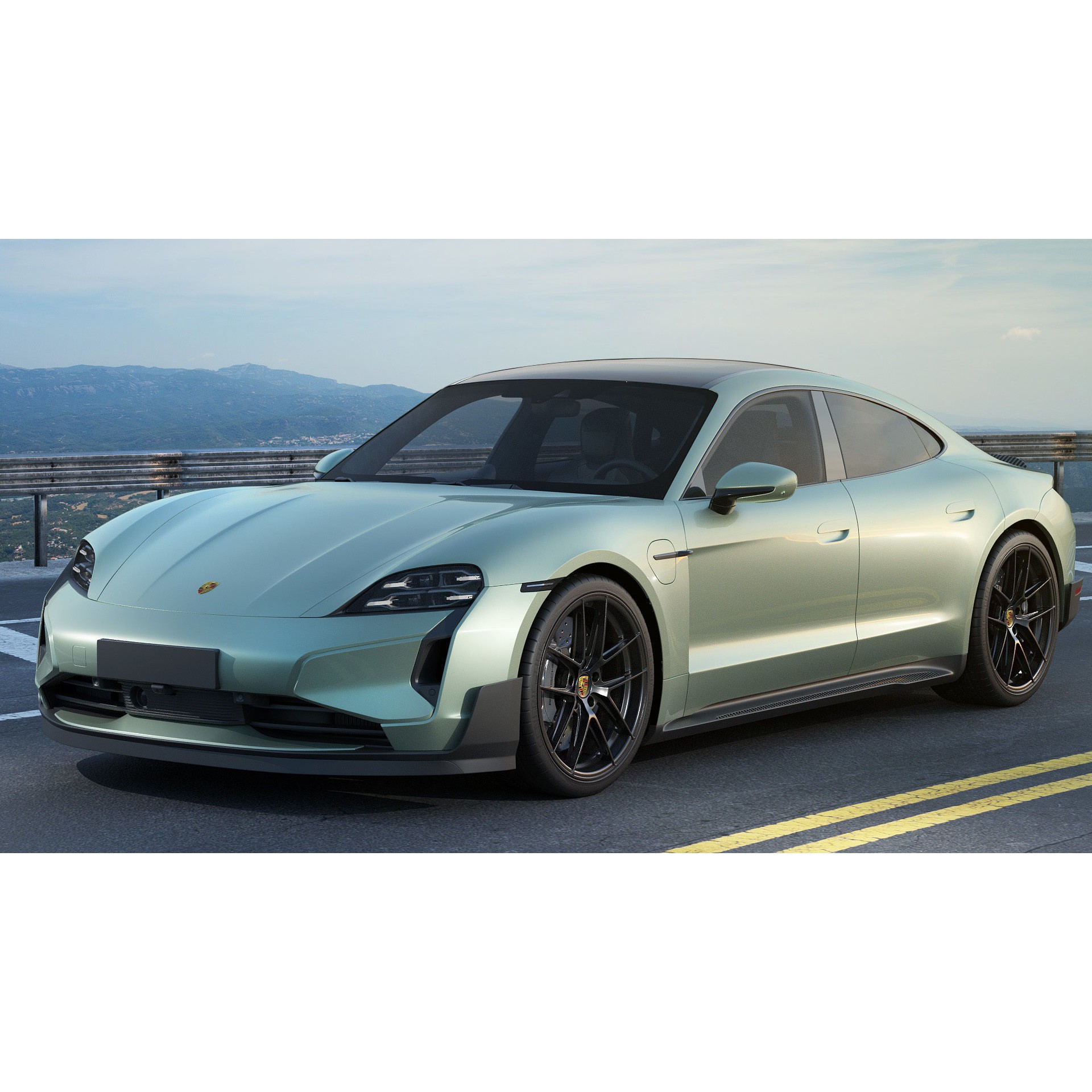 Porsche Taycan Turbo GT 2025 - Detailed 3D Model - View 6