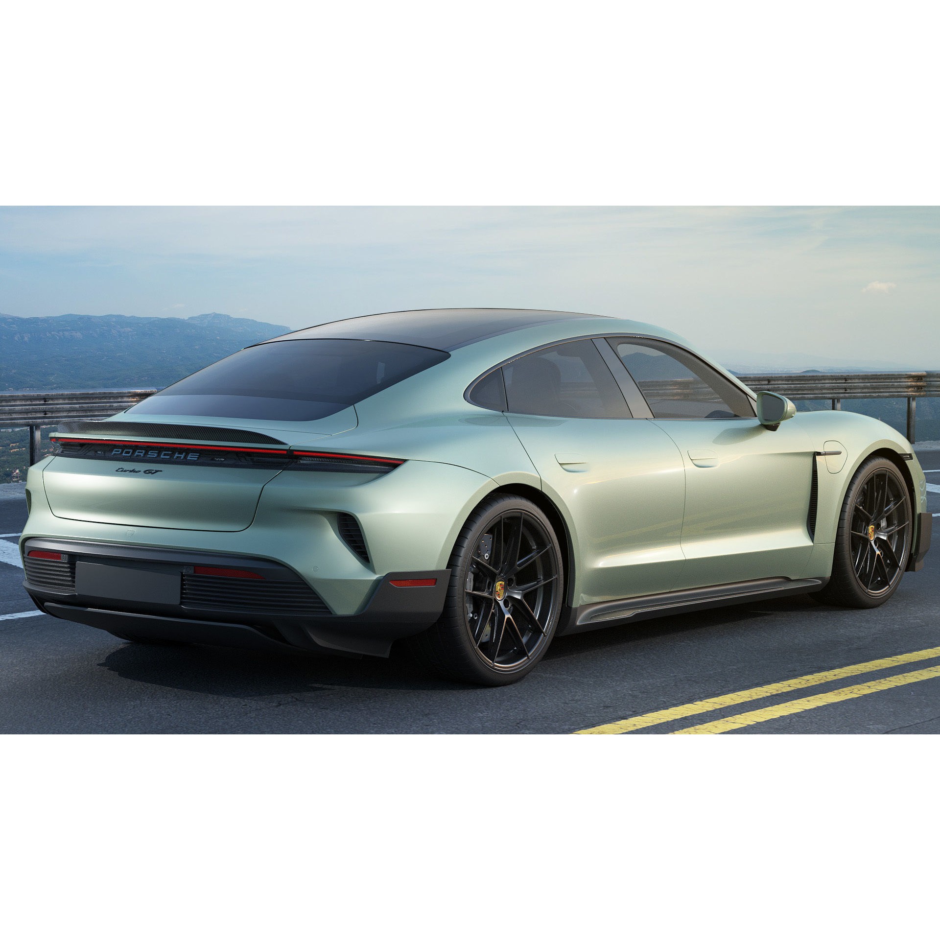 Porsche Taycan Turbo GT 2025 - Detailed 3D Model - View 7