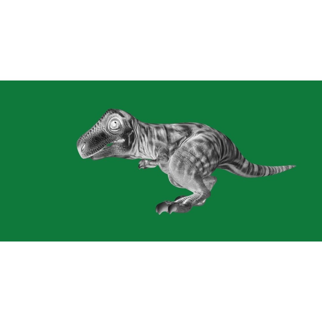 Baby T-Rex 3D Model – Low Poly Game Ready Character, FBX & Blender - View 15