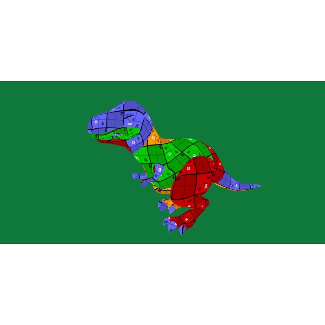 Baby T-Rex 3D Model – Low Poly Game Ready Character, FBX & Blender - View 22