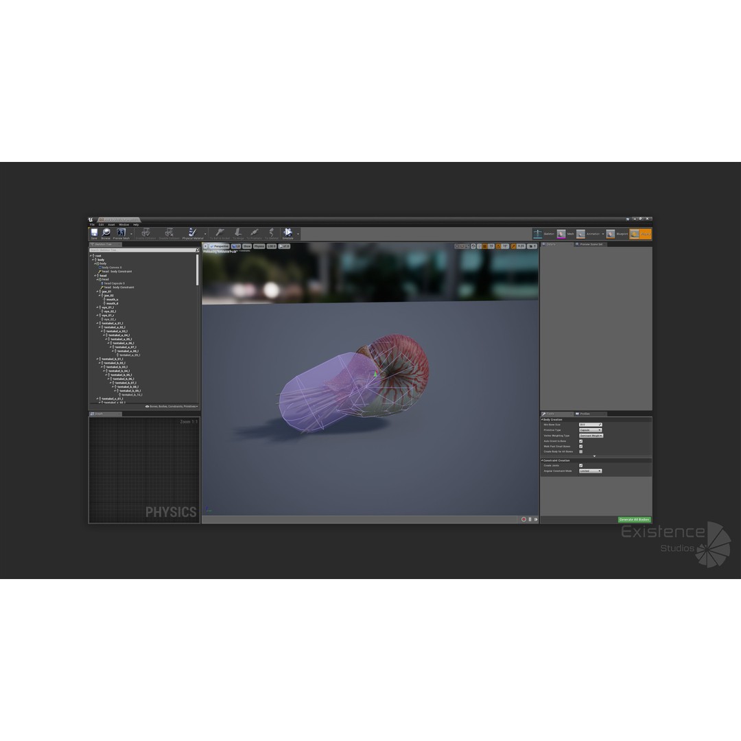 Nautilus Pompilius 3D Model – Low Poly Rigged Creature with PBR Textures, FBX - View 29