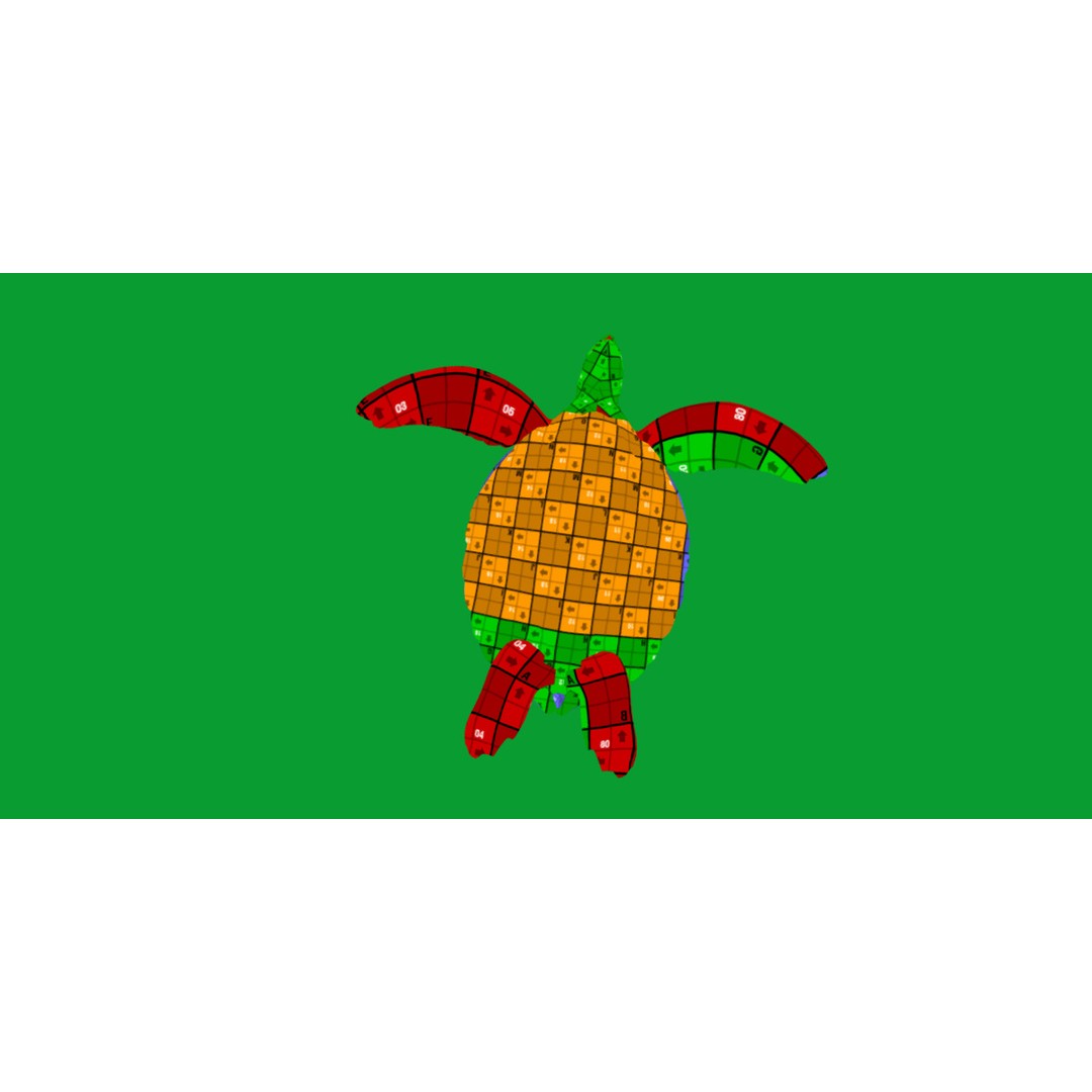 Sea Turtle 3D Model – Low Poly Game Ready, FBX & Blender Formats - View 21