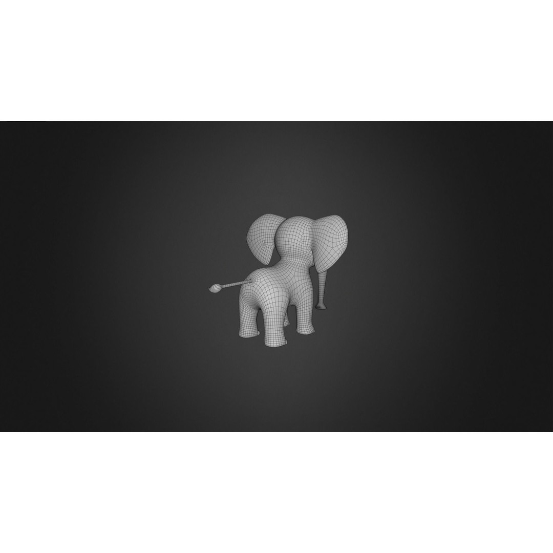Elephant Rigged 3D Model – Cartoon Animal Game Asset, FBX, PBR - View 10