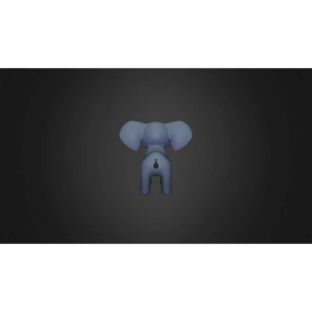 Elephant Rigged 3D Model – Cartoon Animal Game Asset, FBX, PBR - View 11