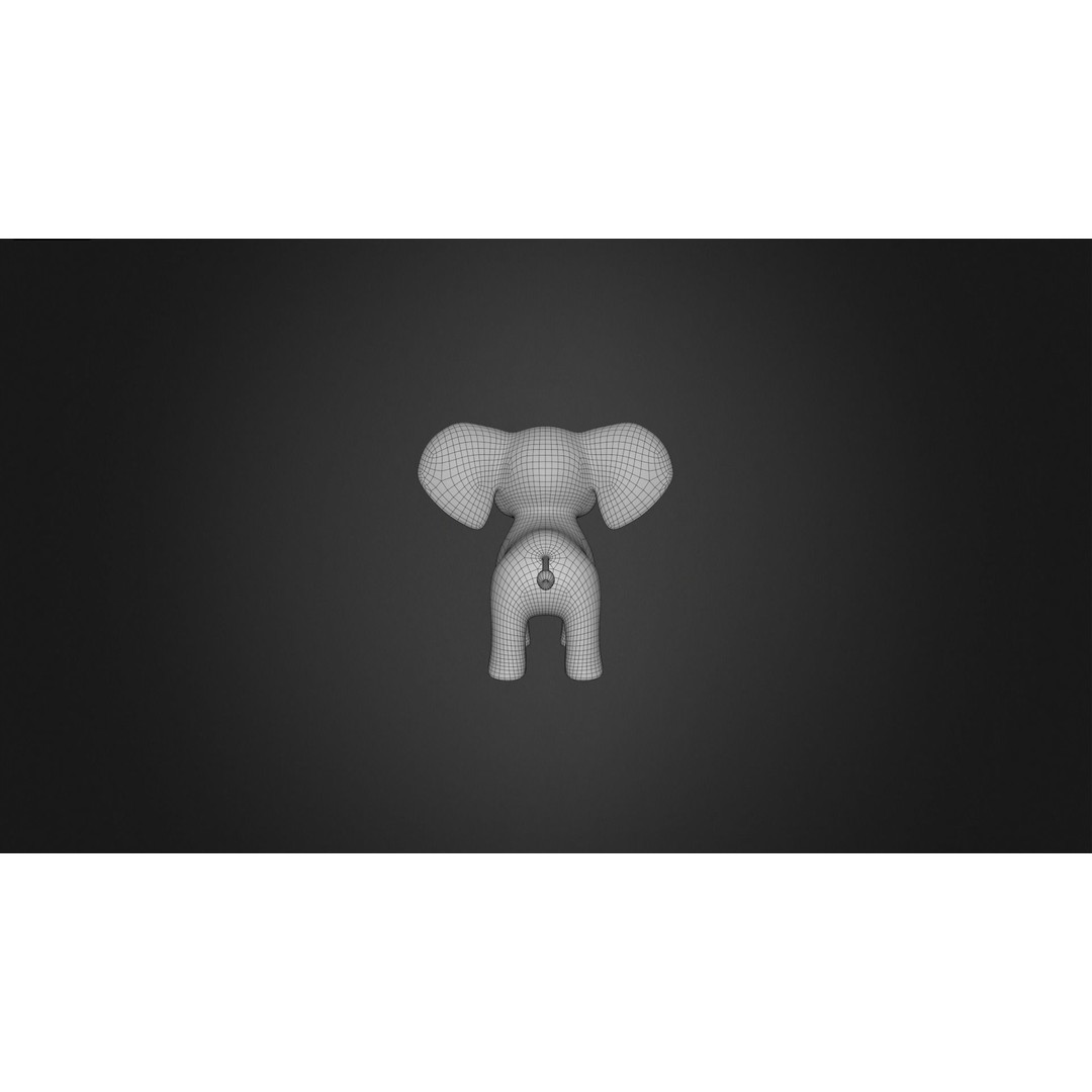 Elephant Rigged 3D Model – Cartoon Animal Game Asset, FBX, PBR - View 12