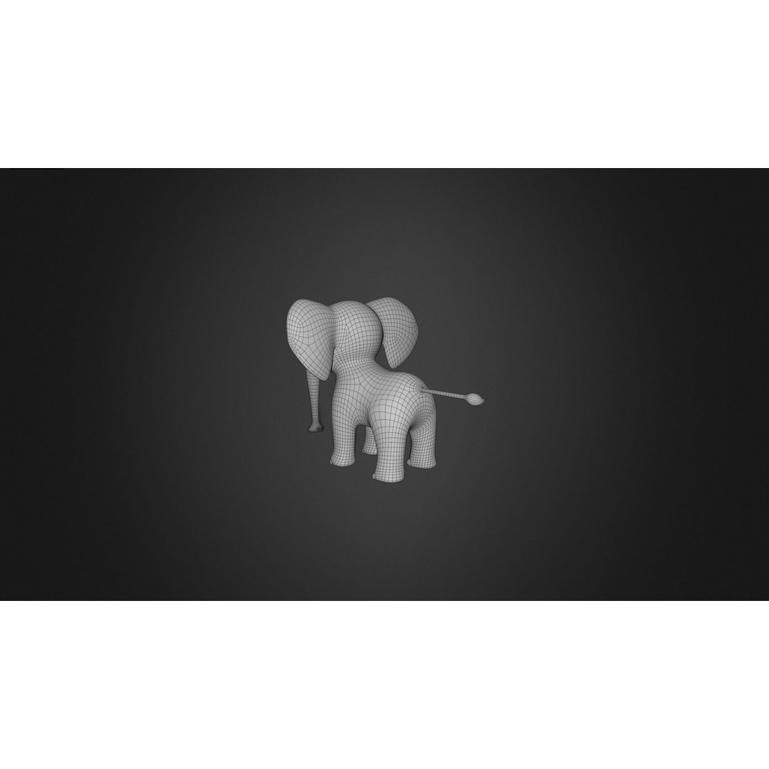 Elephant Rigged 3D Model – Cartoon Animal Game Asset, FBX, PBR - View 14