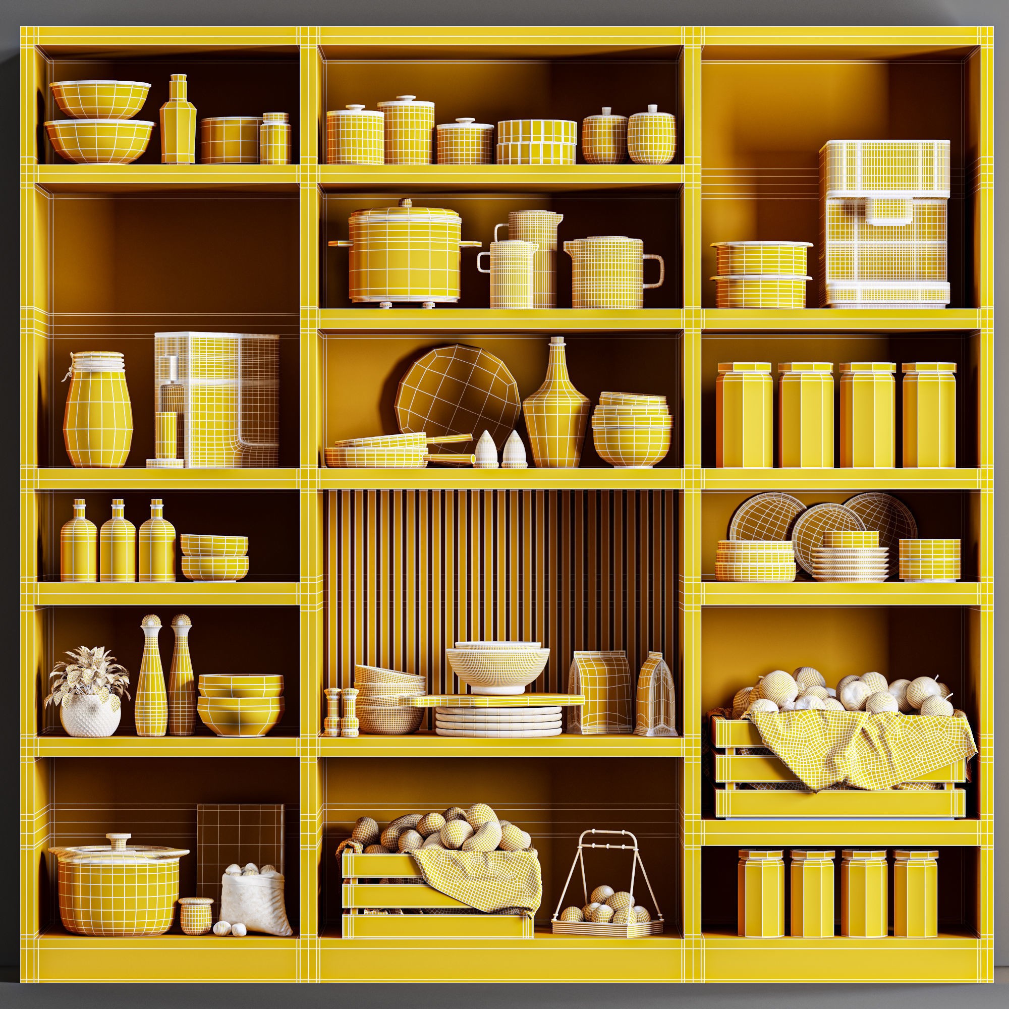 Kitchen Accessories - Game-Ready 3D Model