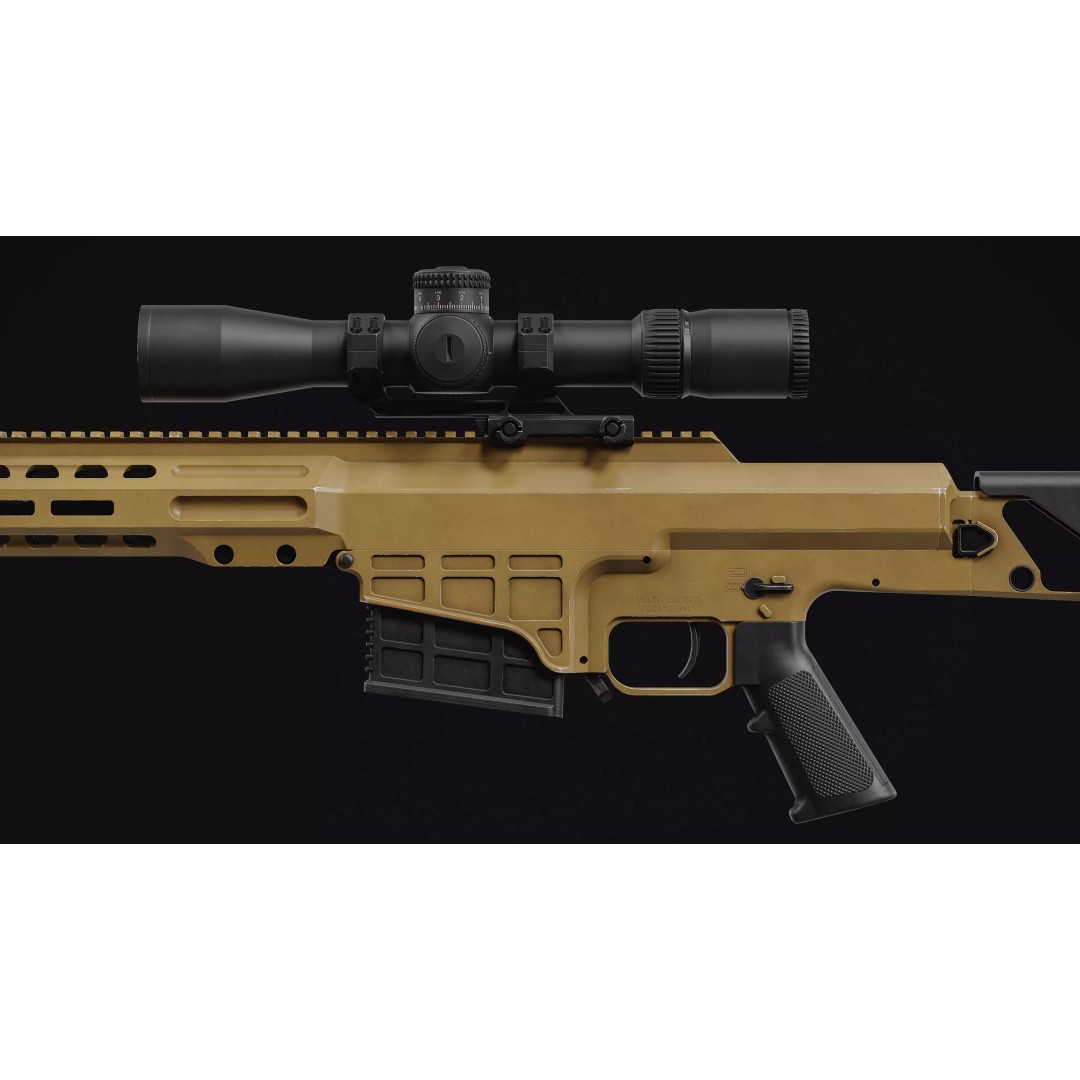 MK22 Rifle 3D Model – Low Poly Military Asset, FBX & OBJ - View 11