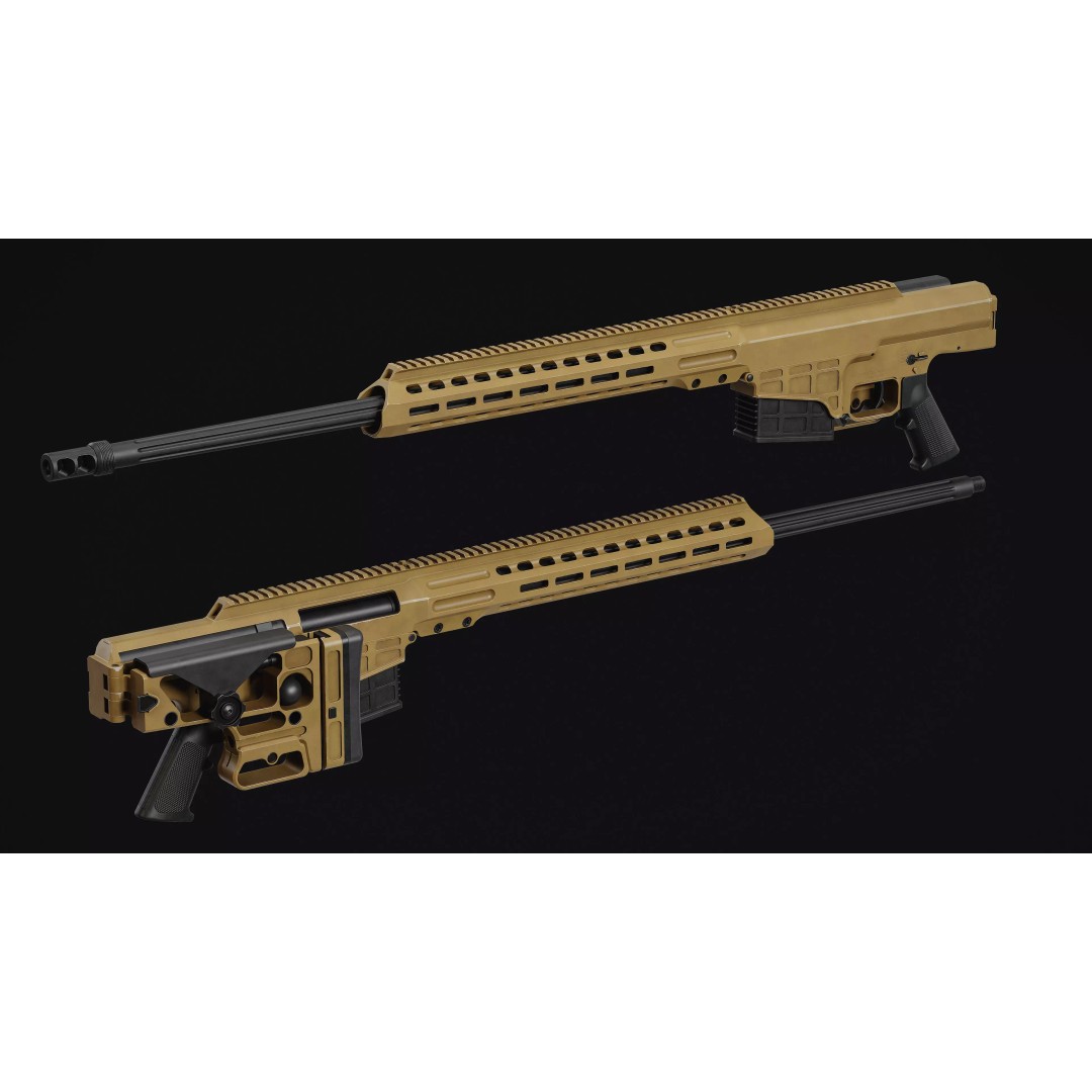 MK22 Rifle 3D Model – Low Poly Military Asset, FBX & OBJ - View 5
