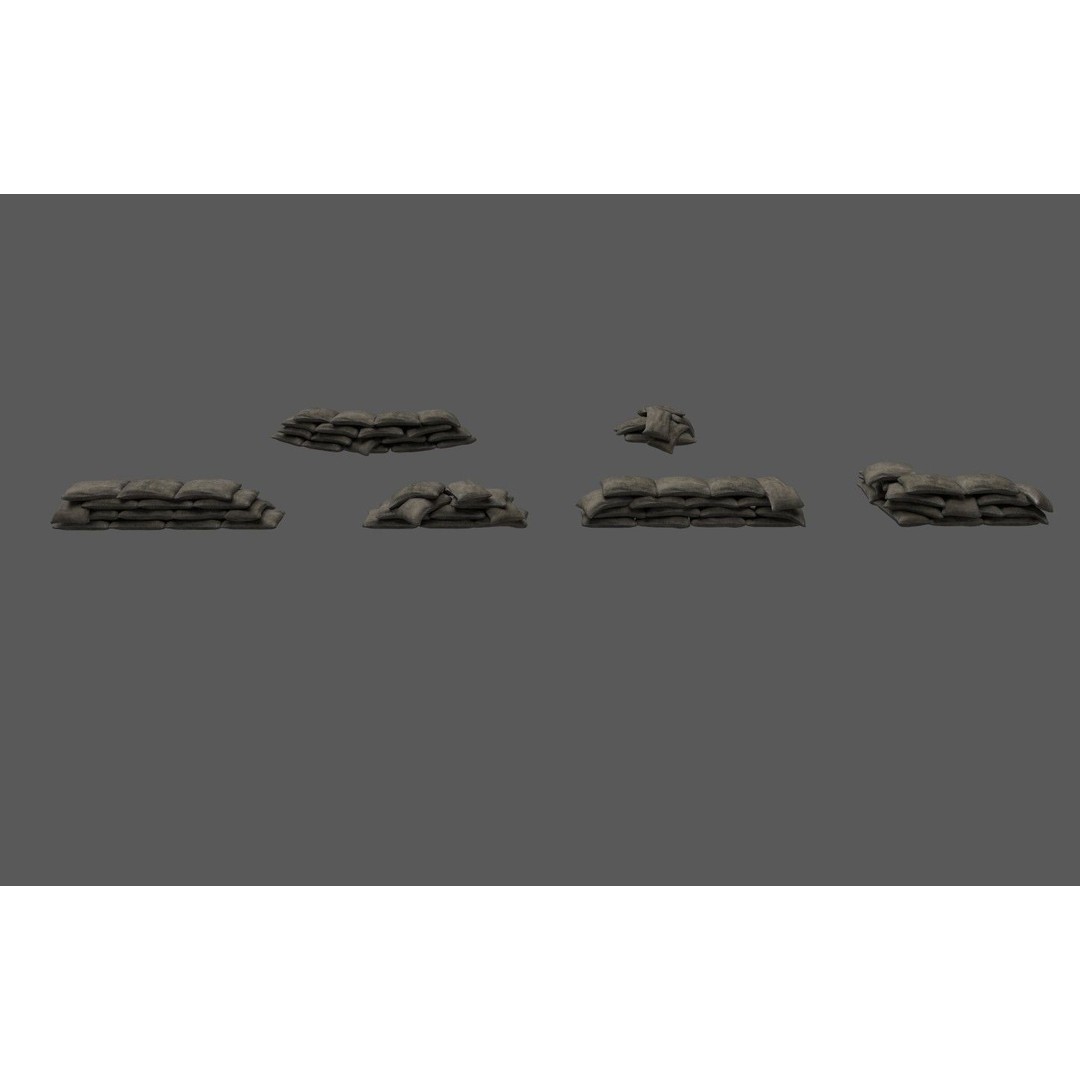 Military Base 3D Model – Low Poly Game Asset, FBX, PBR Textures - View 17