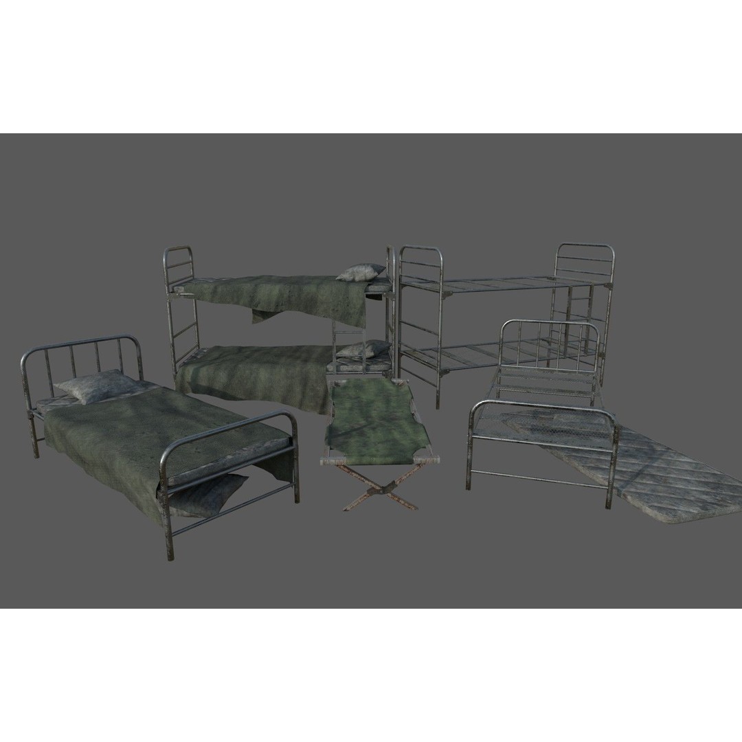 Military Base 3D Model – Low Poly Game Asset, FBX, PBR Textures - View 25
