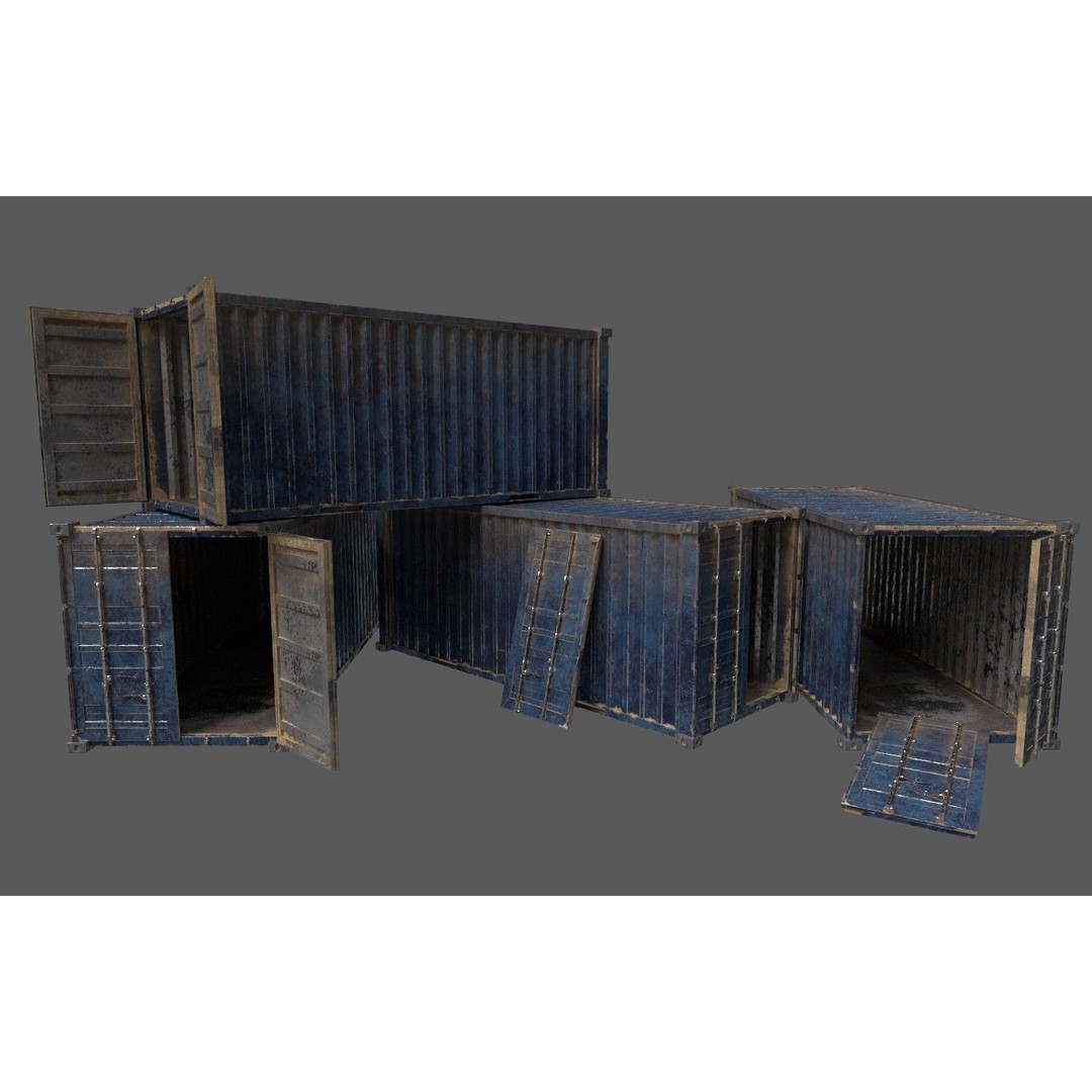 Military Base 3D Model – Low Poly Game Asset, FBX, PBR Textures - View 37