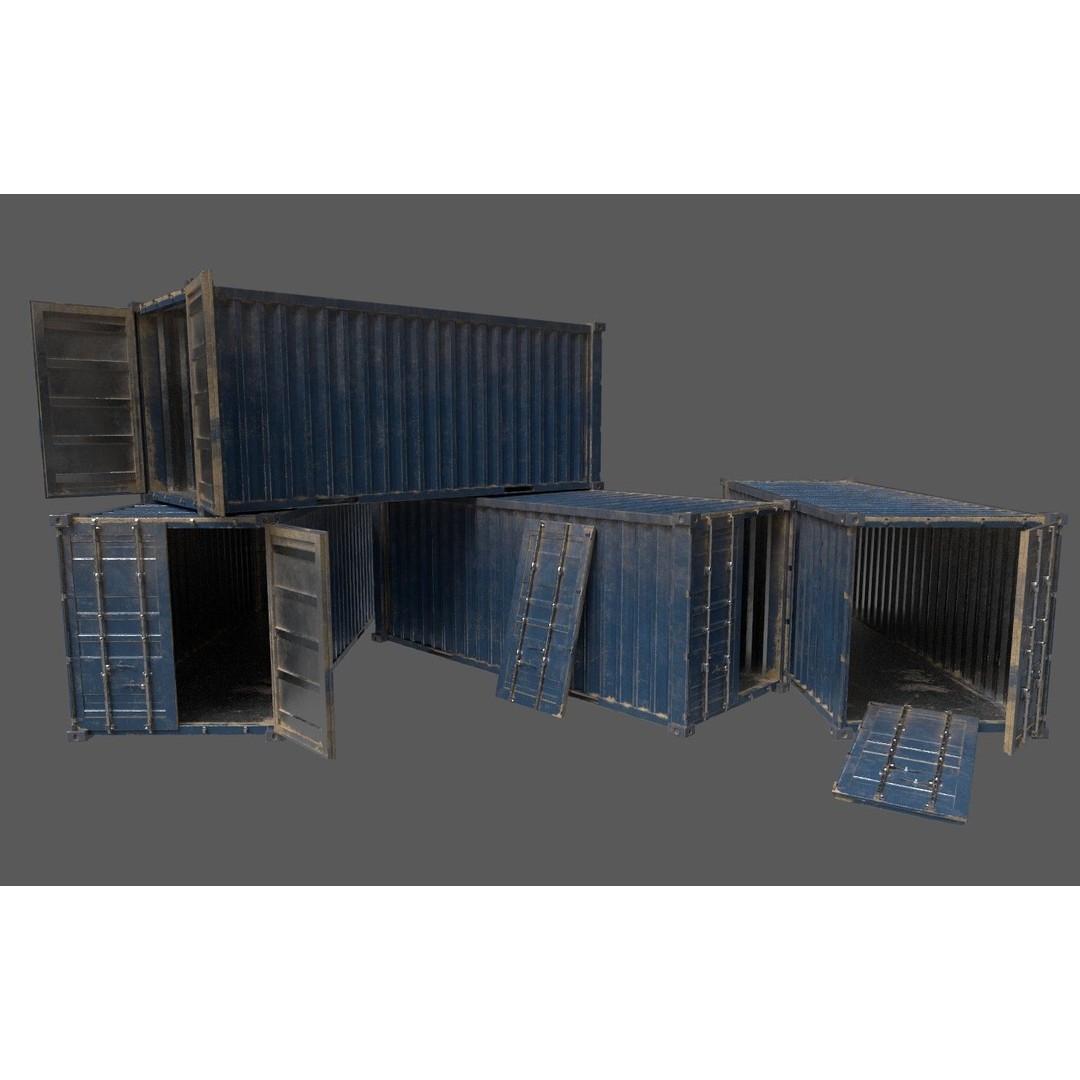 Military Base 3D Model – Low Poly Game Asset, FBX, PBR Textures - View 38