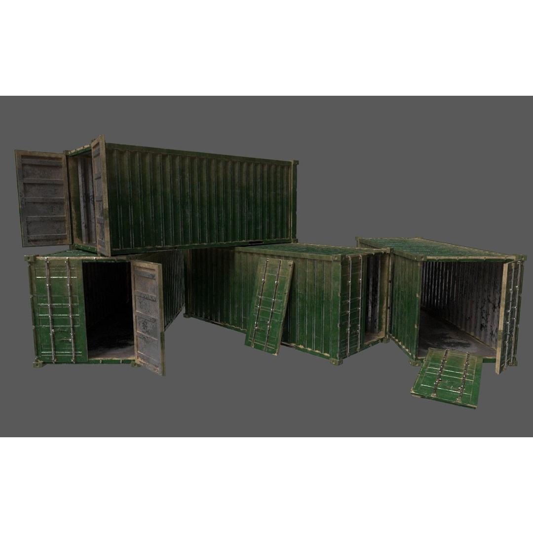 Military Base 3D Model – Low Poly Game Asset, FBX, PBR Textures - View 42