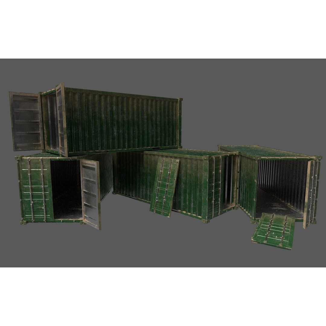 Military Base 3D Model – Low Poly Game Asset, FBX, PBR Textures - View 43