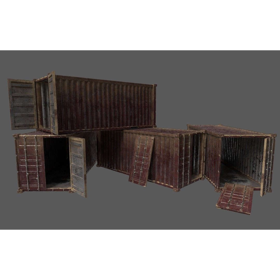 Military Base 3D Model – Low Poly Game Asset, FBX, PBR Textures - View 44