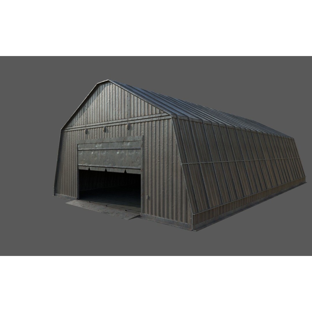 Military Base 3D Model – Low Poly Game Asset, FBX, PBR Textures - View 48
