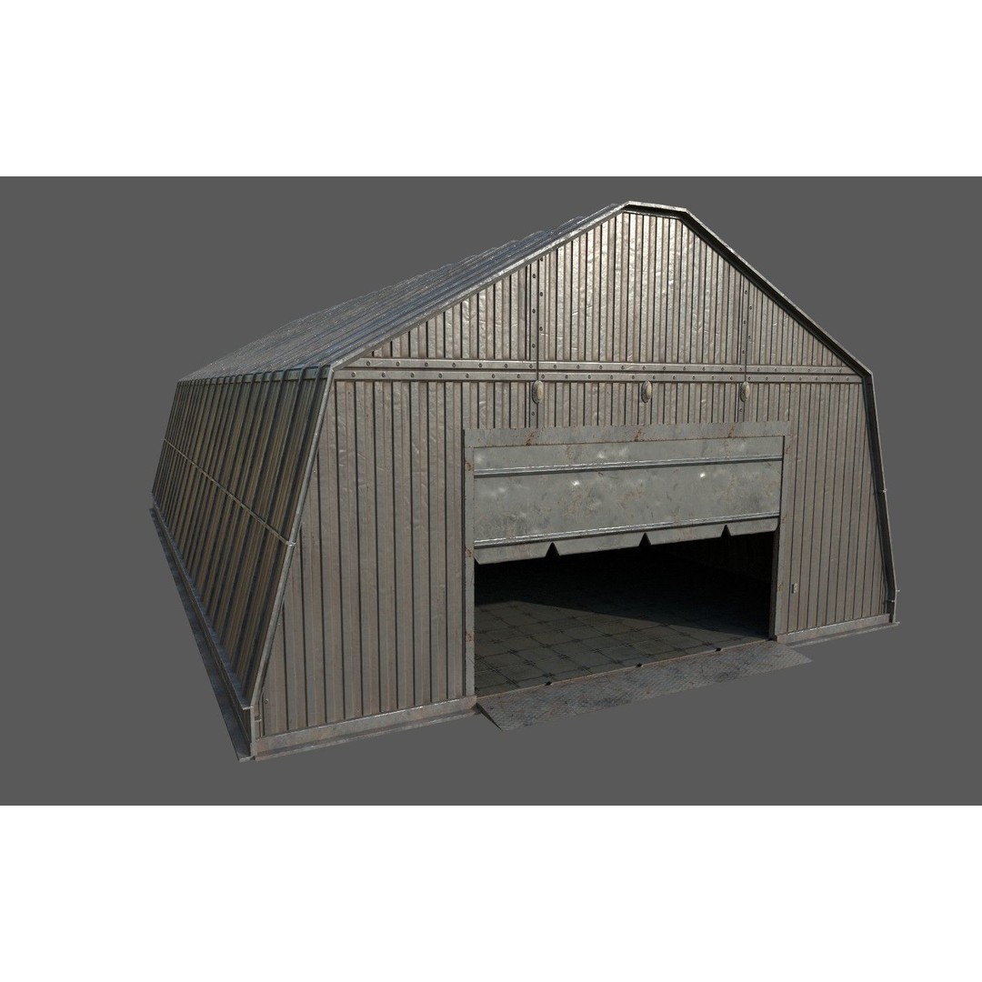 Military Base 3D Model – Low Poly Game Asset, FBX, PBR Textures - View 49