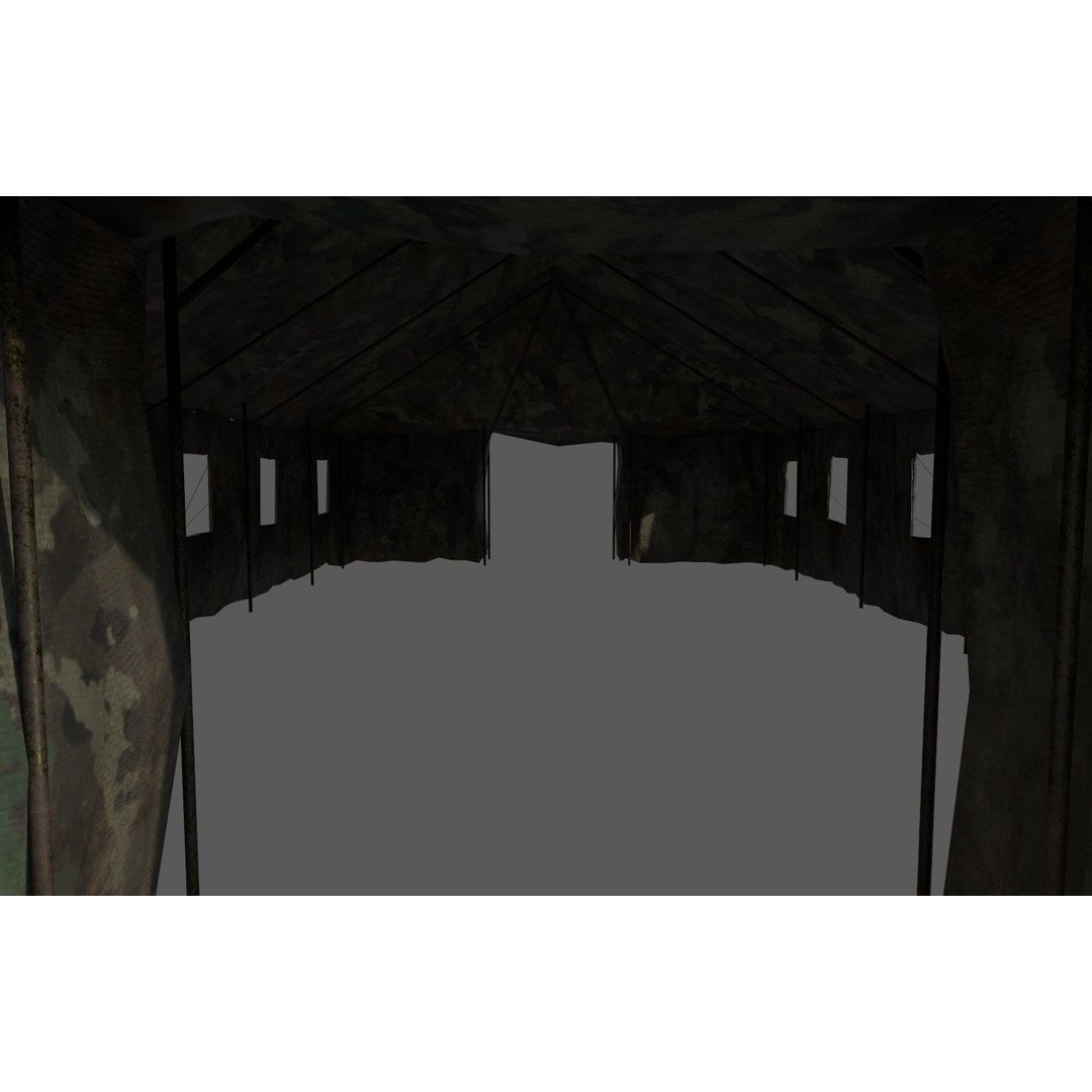 Military Base 3D Model – Low Poly Game Asset, FBX, PBR Textures - View 55