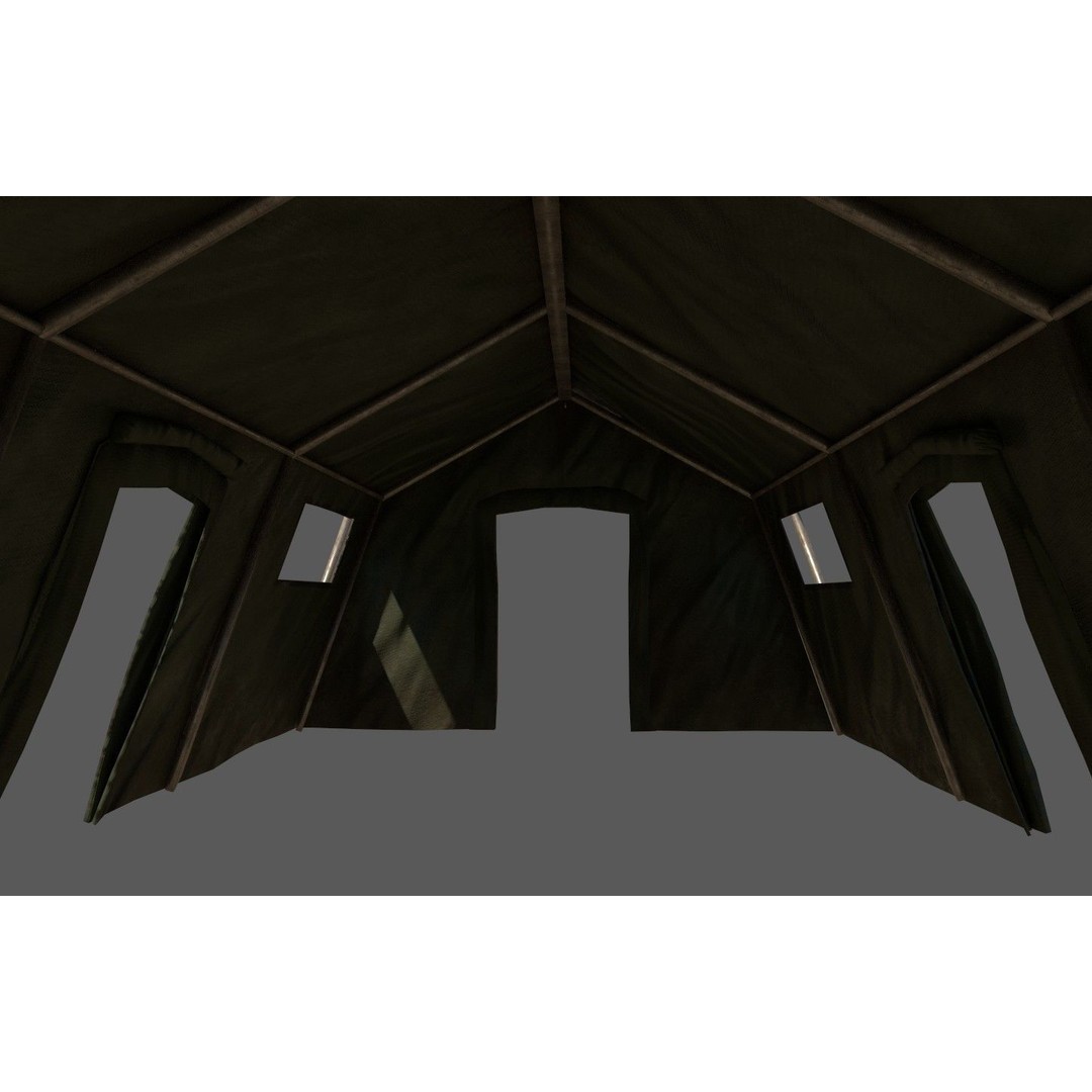 Military Base 3D Model – Low Poly Game Asset, FBX, PBR Textures - View 58