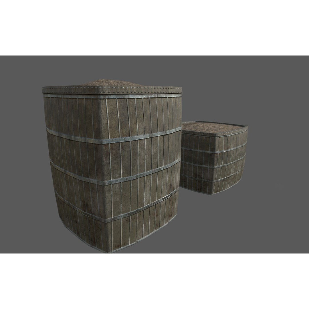Military Base 3D Model – Low Poly Game Asset, FBX, PBR Textures - View 83