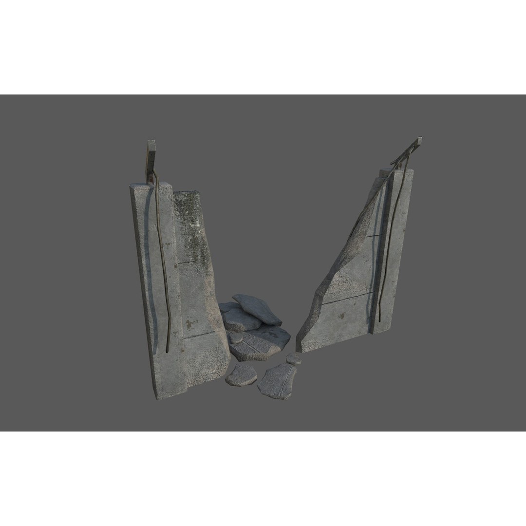 Military Base 3D Model – Low Poly Game Asset, FBX, PBR Textures - View 92