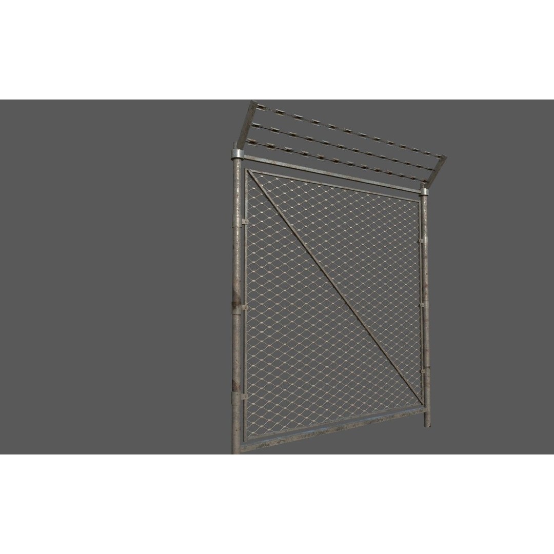 Military Base 3D Model – Low Poly Game Asset, FBX, PBR Textures - View 98