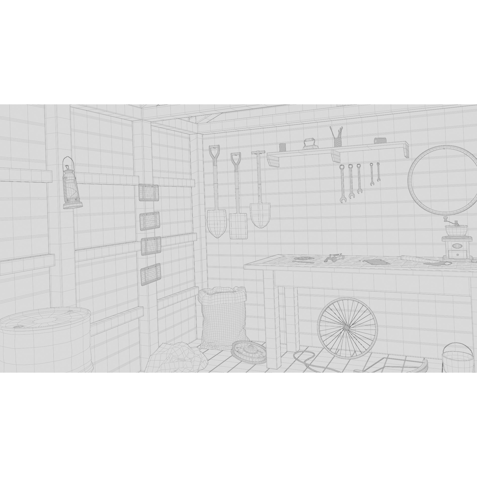 Old Tool Shed - Game-Ready 3D Model