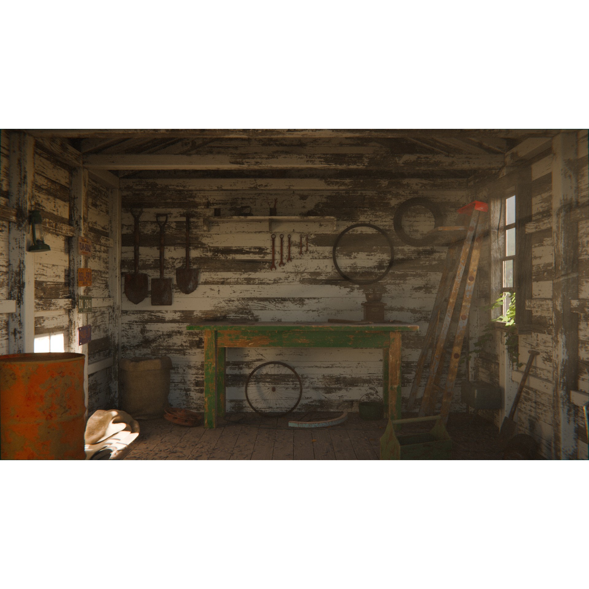 Old Tool Shed - Game-Ready 3D Model - View 3