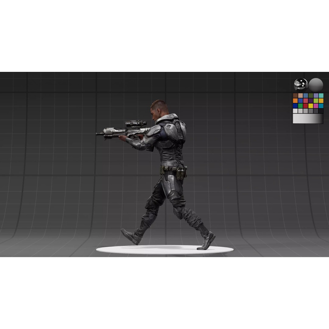 Sci-Fi Tactical Armor Suit 3D Model – High-Quality PBR Character Asset, FBX - View 15