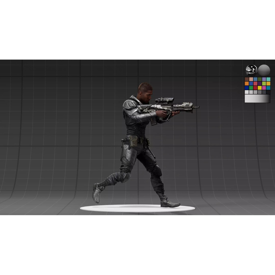 Sci-Fi Tactical Armor Suit 3D Model – High-Quality PBR Character Asset, FBX - View 17