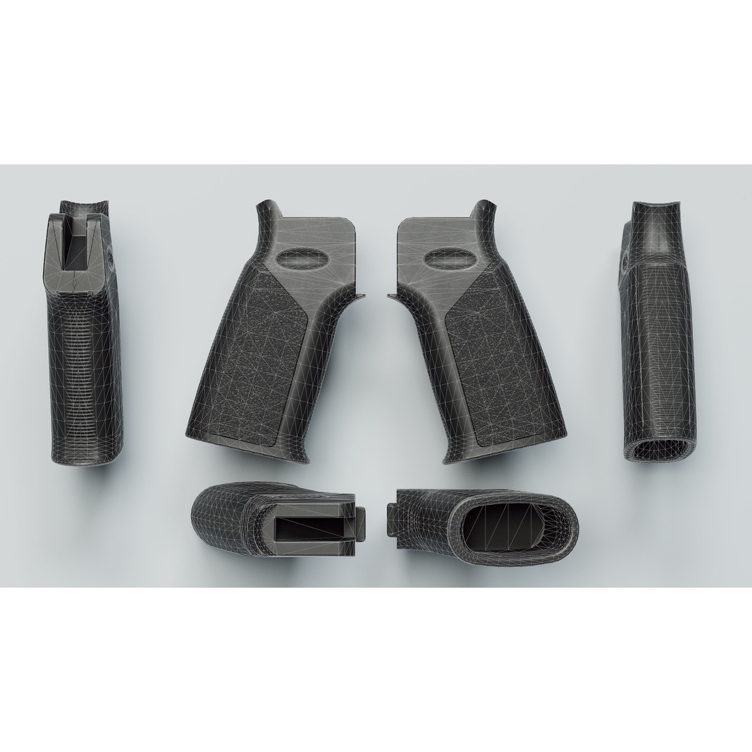 A17 Grip 3D Model – Low Poly Replica Gun Asset, FBX