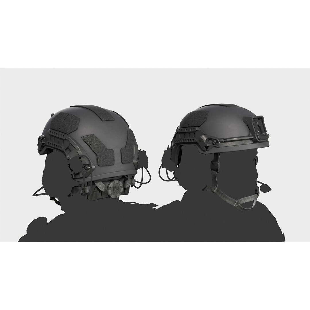 Viper P2 Helmet 3D Model – Low Poly Military Armor, FBX & OBJ - View 7