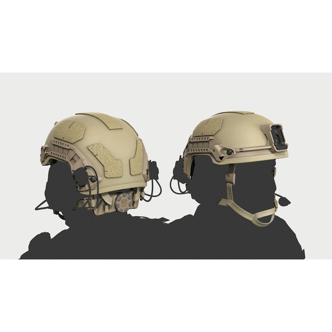 Viper P2 Helmet 3D Model – Low Poly Military Armor, FBX & OBJ - View 8