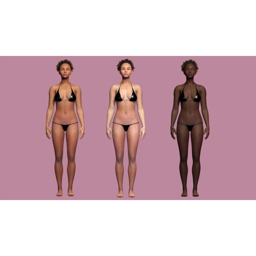 Kali 3D Model – Survival Style Low Poly Character, Game Ready - View 13