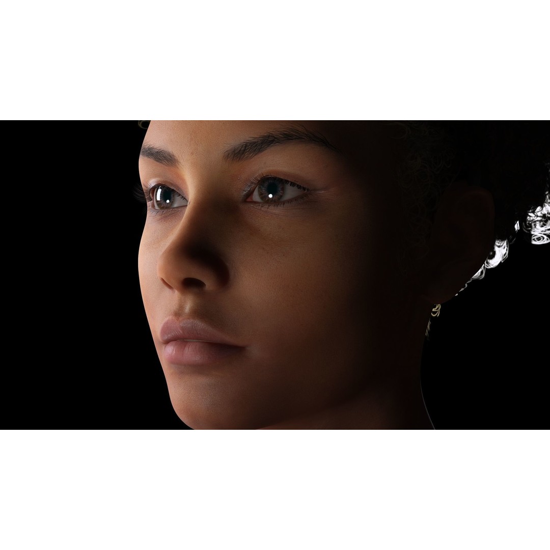 Kali 3D Model – Survival Style Low Poly Character, Game Ready - View 23