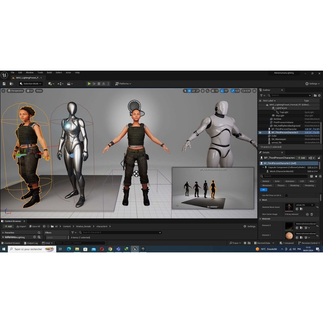 Kali 3D Model – Survival Style Low Poly Character, Game Ready - View 48