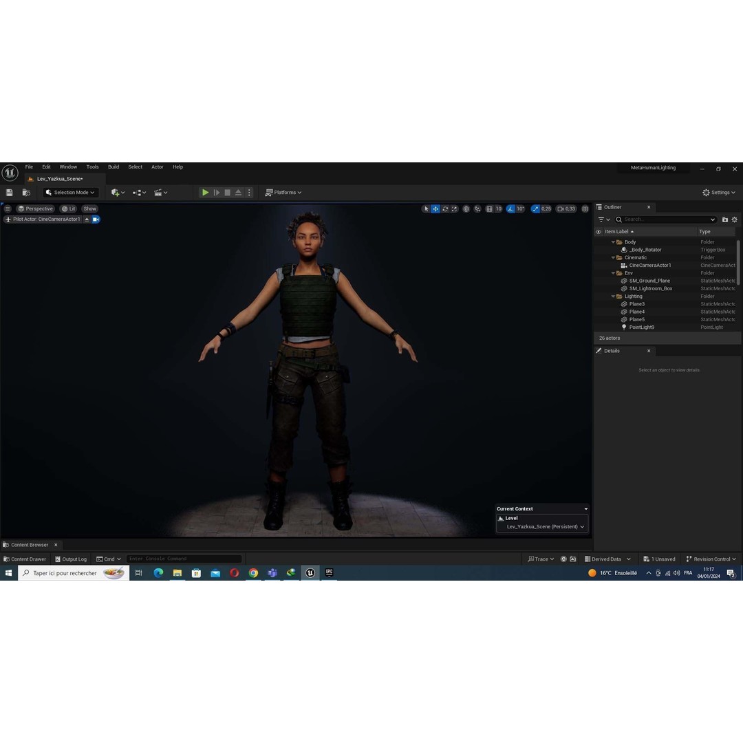 Kali 3D Model – Survival Style Low Poly Character, Game Ready - View 50