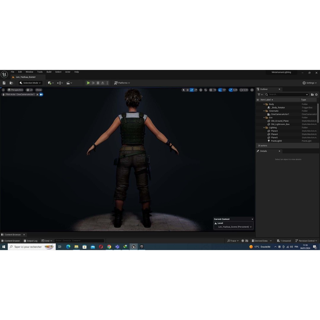 Kali 3D Model – Survival Style Low Poly Character, Game Ready - View 51